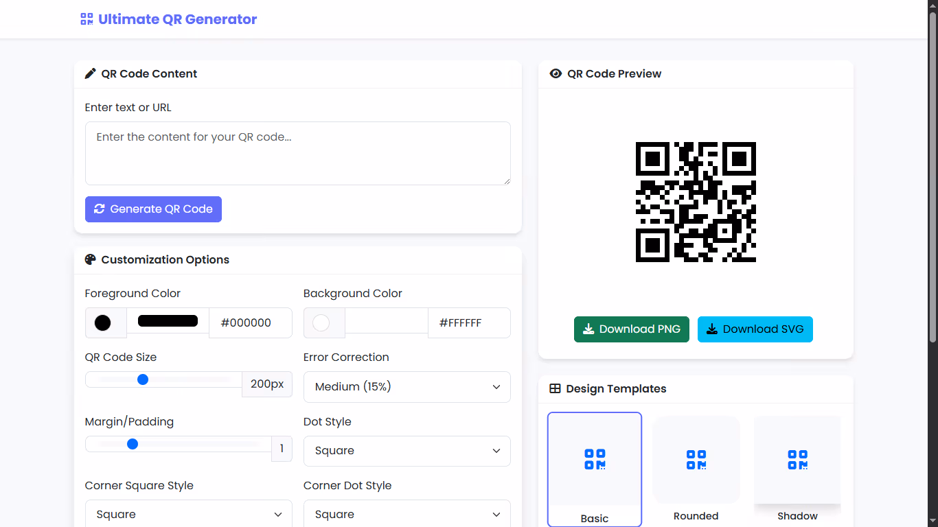 QR Code Generator